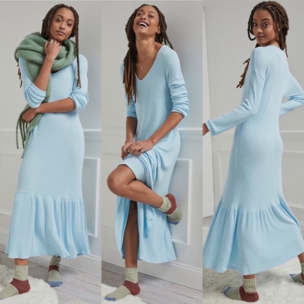 Anthropologie Taylor Flounced Maxi Dress - Picture 1 of 10